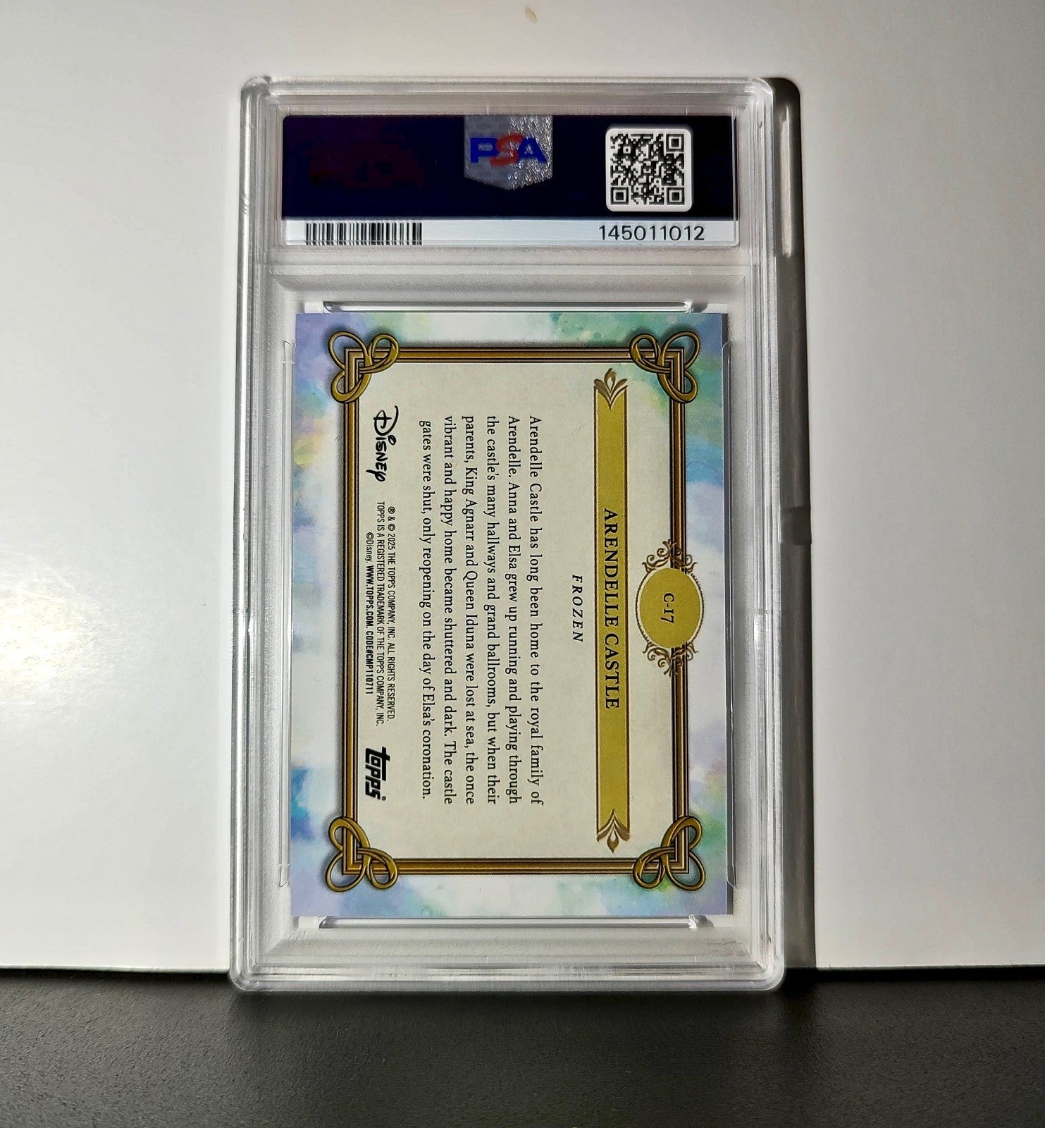 Arendelle Castle 2025 Topps Disney #C-17 Card Frozen PSA 10