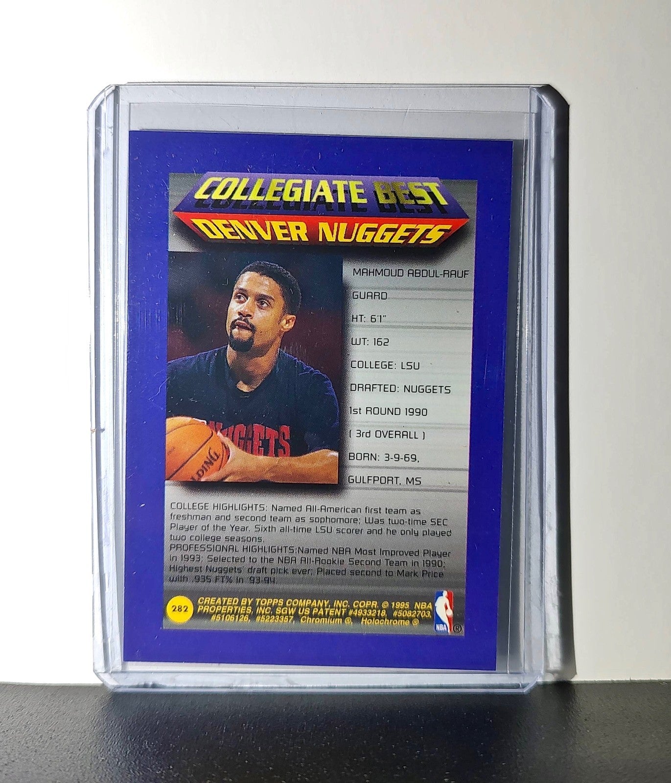 Mahmoud Abdul-Rauf 1994-95 Topps Finest #282 Collegiate Best