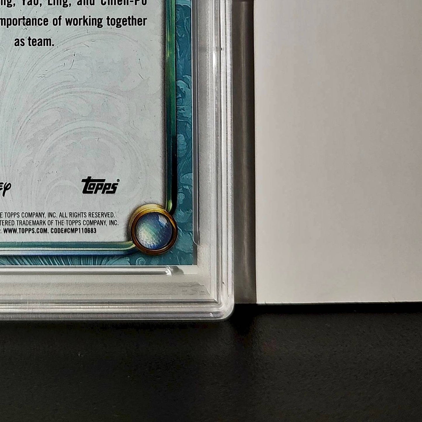 Chien-Po 2025 Topps Disney Wonder #139 Diamond Card Mulan PSA 7
