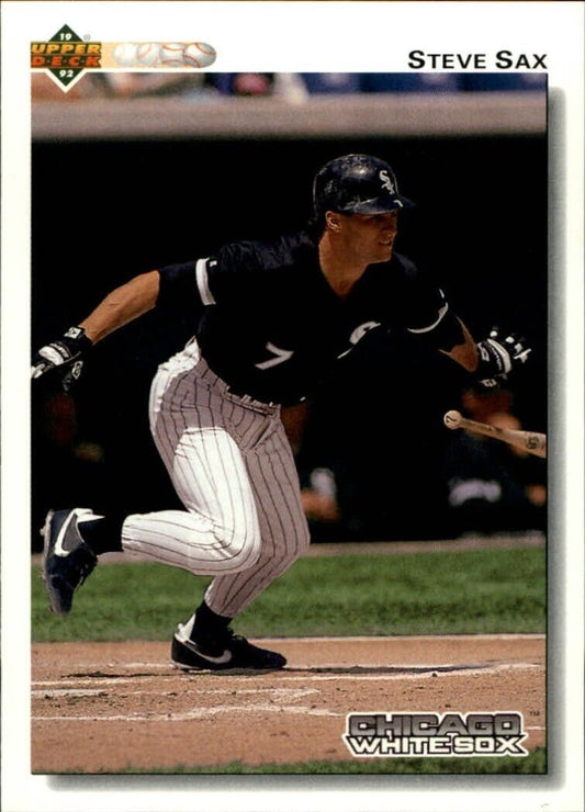 Steve Sax 1992 Upper Deck MLB #743 Baseball Card Chicago White Sox