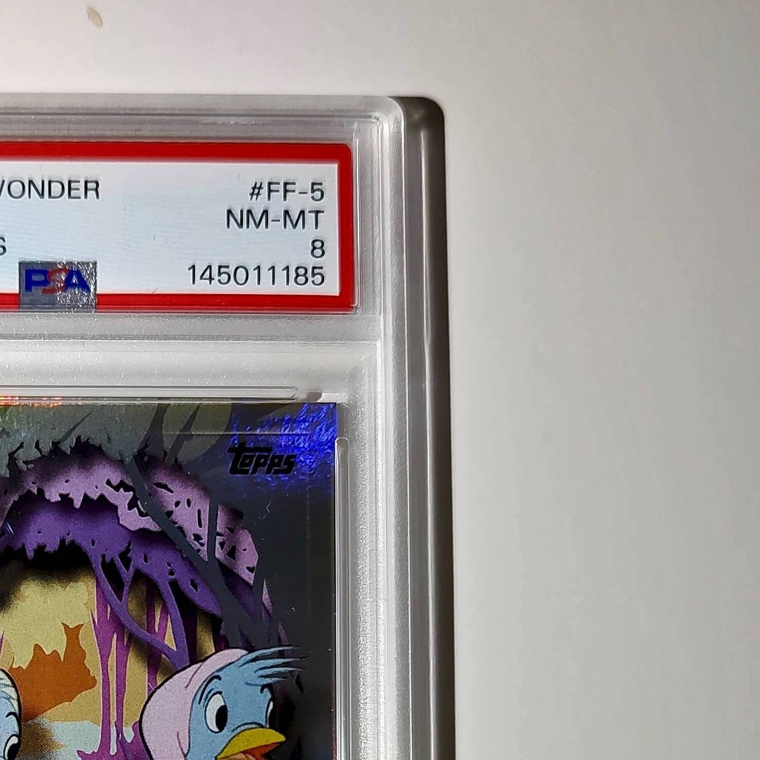 The Birds 2025 Topps Disney #FF-5 Furry Friends Card Cinderella PSA 8