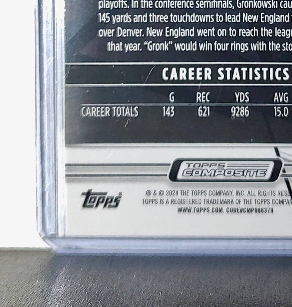 Rob Gronkowski 2023 Topps Finest NFL #213 Football Card New England Patriots