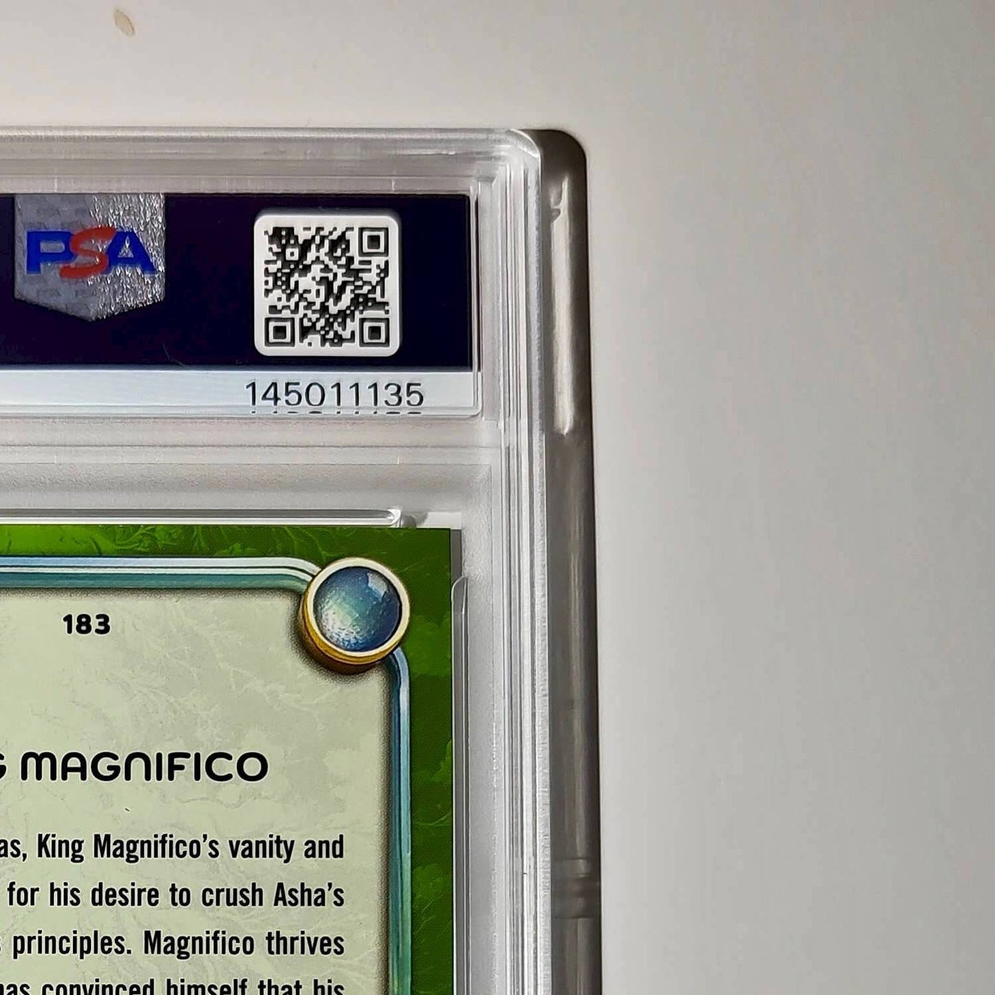 King Magnifico 2025 Topps Disney Wonder #183 Card Wish PSA 9