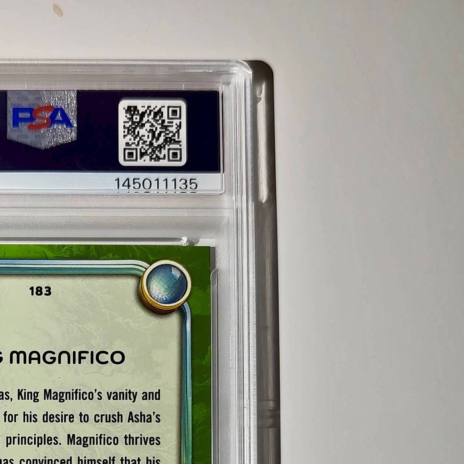 King Magnifico 2025 Topps Disney Wonder #183 Card Wish PSA 9