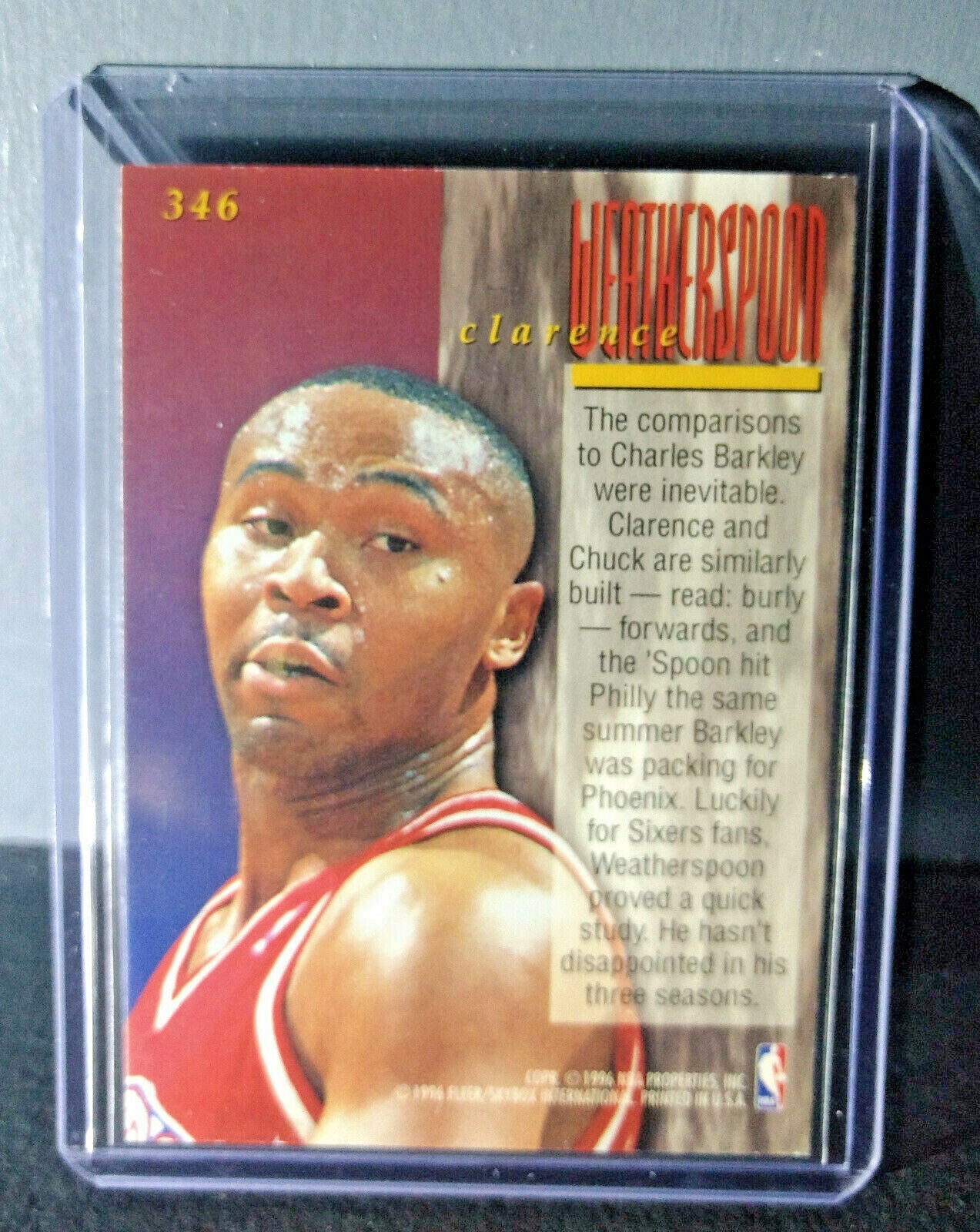 1995-96 Clarence Weatherspoon #346 Ultra Encore Basketball Card 