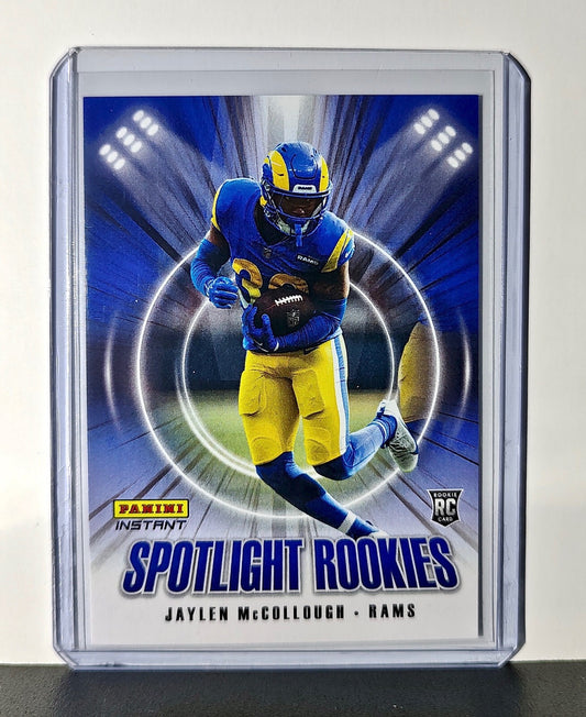 Jaylen McCollough Rookie 2024 Panini Spotlight Rookies NFL #38 Rams 1 of 1426