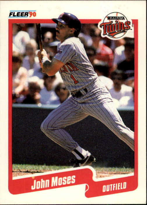 1990 John Moses Fleer Baseball Card #381