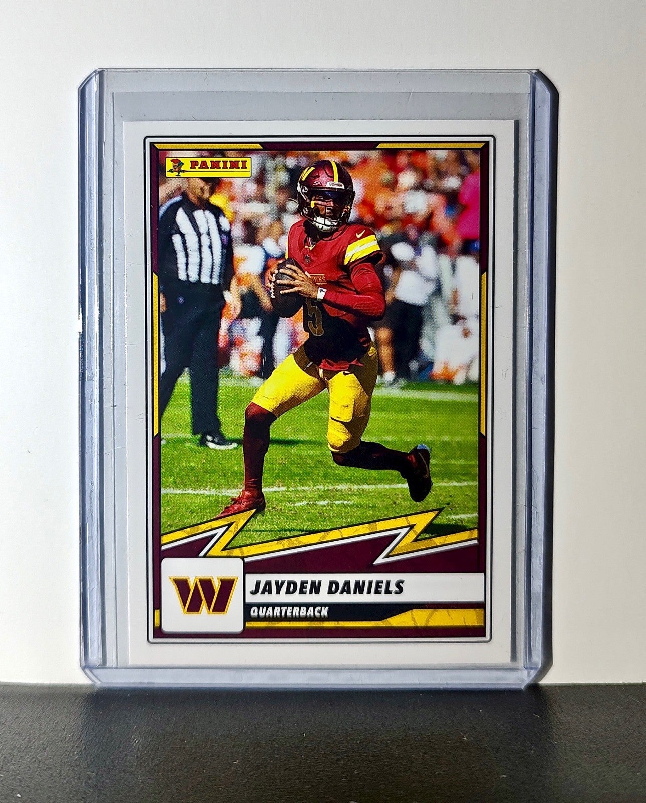 Jayden Daniels 2025 Panini NFL #1 Sticker Card Washington Commanders