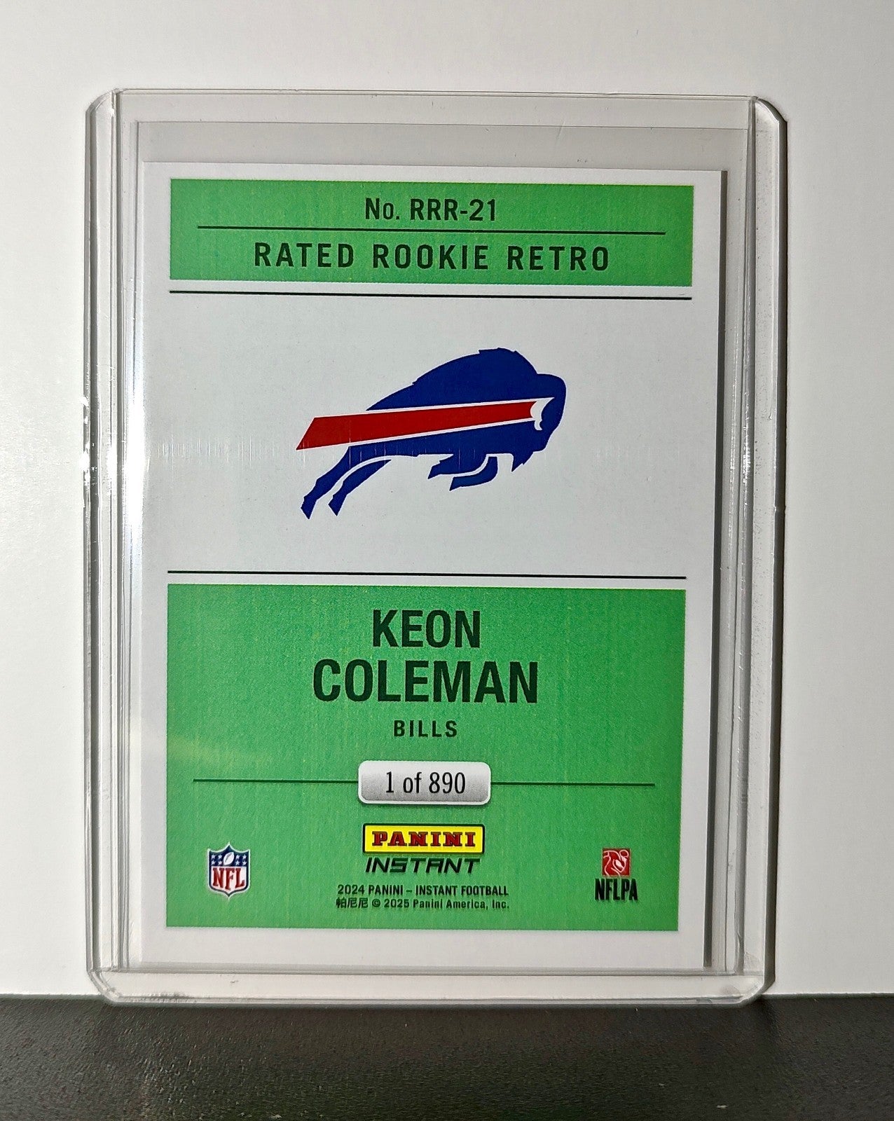 Keon Coleman Rookie 2024 Panini Rated Rookie Retro NFL #21 Card Bills 1 of 890