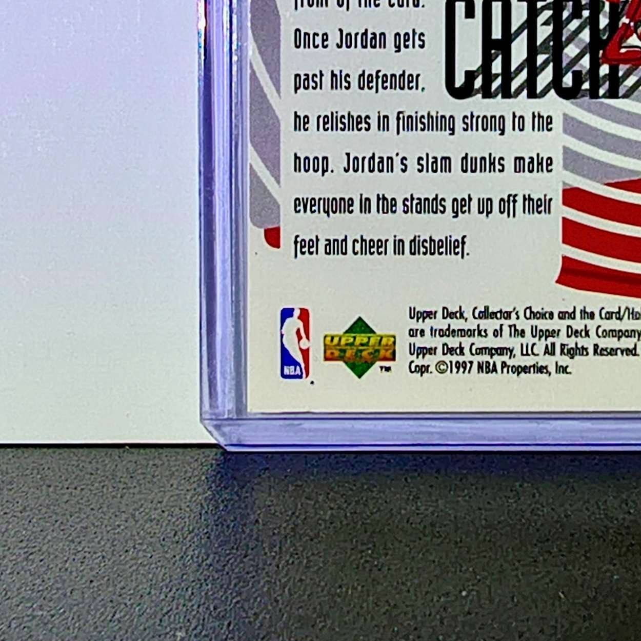 Michael Jordan 1997-98 Upper Deck Collector's Choice Catch 23 #194 Card Bulls