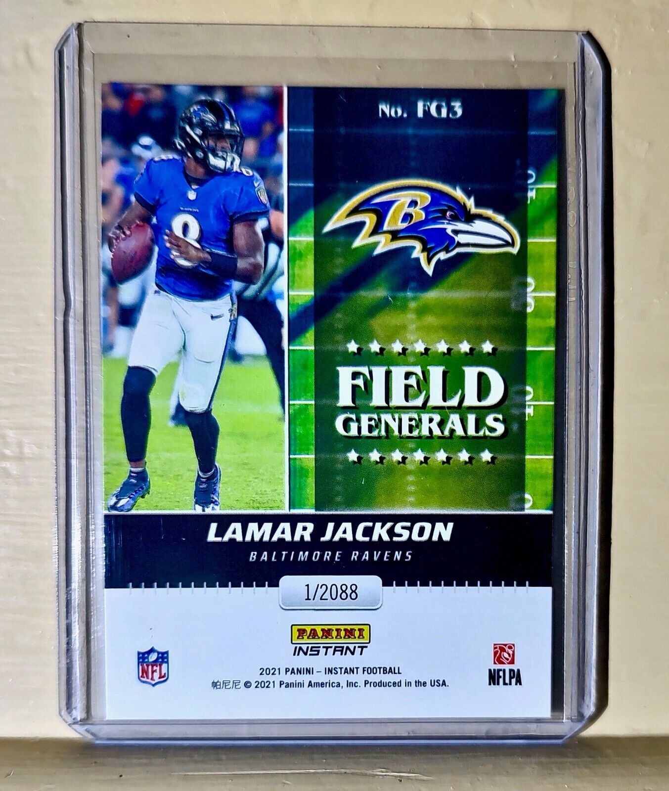 Lamar Jackson 2021 Panini NFL Instant Field Generals #3 Card 1 of 2088