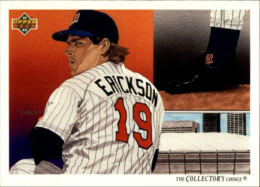 Scott Erickson 1992 Upper Deck MLB #89 Team Checklist Card Minnesota Twins