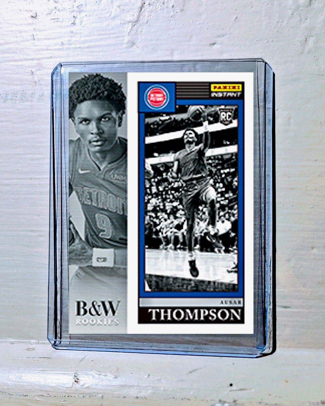 Ausar Thompson 2023-24 Panini NBA #7 Black and White Rookies Card 1/326