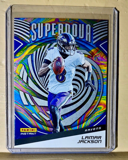 Lamar Jackson 2021 Panini NFL Instant Supernova #2 Football Card 1 of 3357