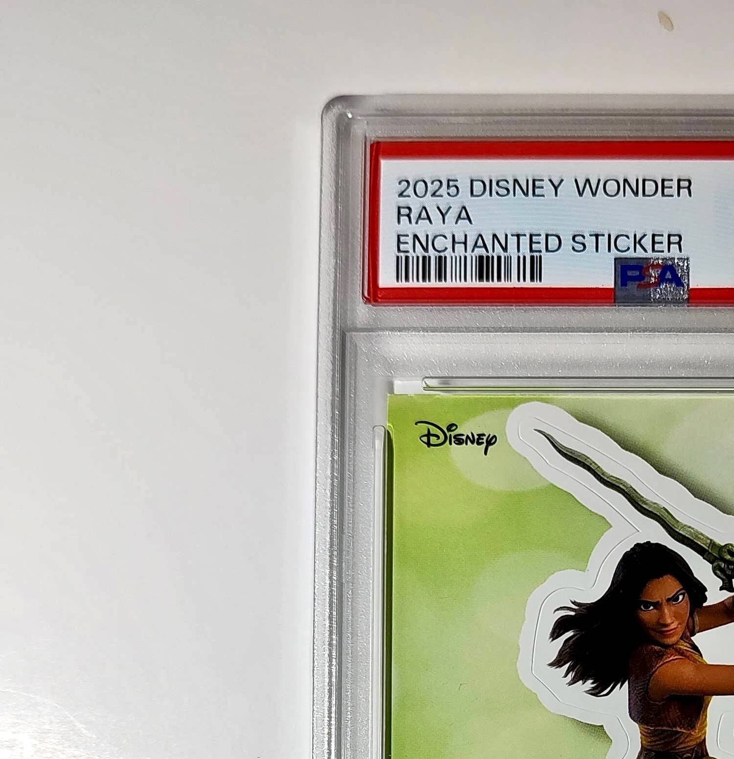 Raya 2025 Topps Disney #ES-24 Enchanted Sticker Card PSA 9