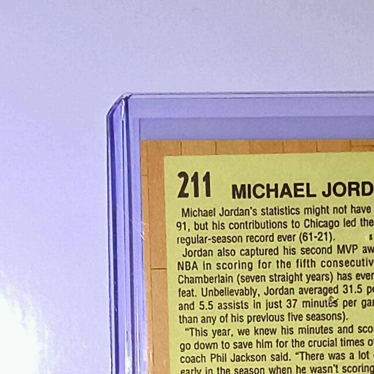 Michael Jordan 1991-92 Fleer All-Star Team #211 Basketball Card Chicago Bulls
