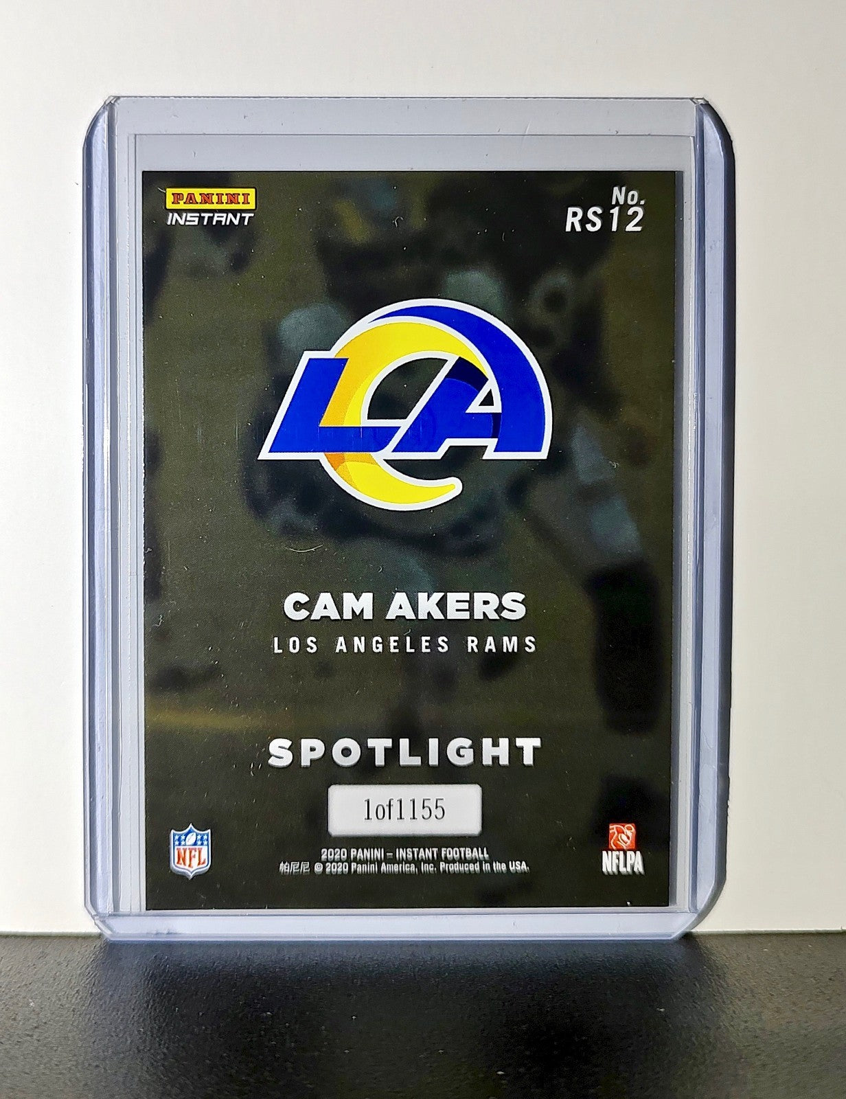 Cam Akers Rookie 2020 Panini NFL #12 Rookie Spotlight Card Los Angeles Rams