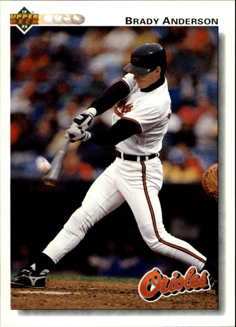 Brady Anderson 1992 Upper Deck MLB #185 Baseball Card Baltimore Orioles