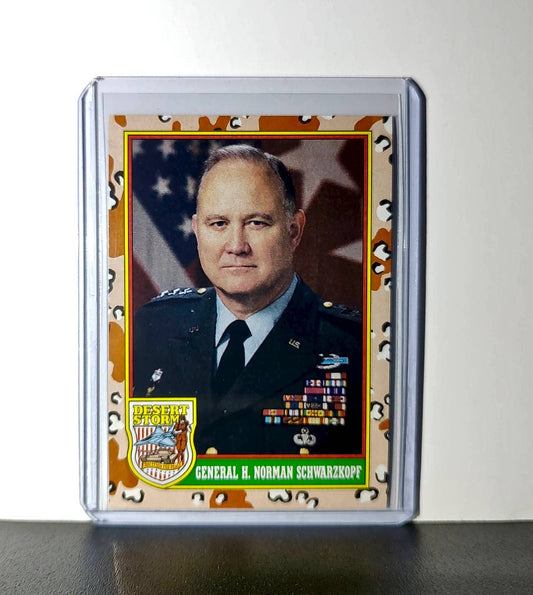 General H. Norman Schwarzkopf 1991 Topps Desert Storm #4 Card