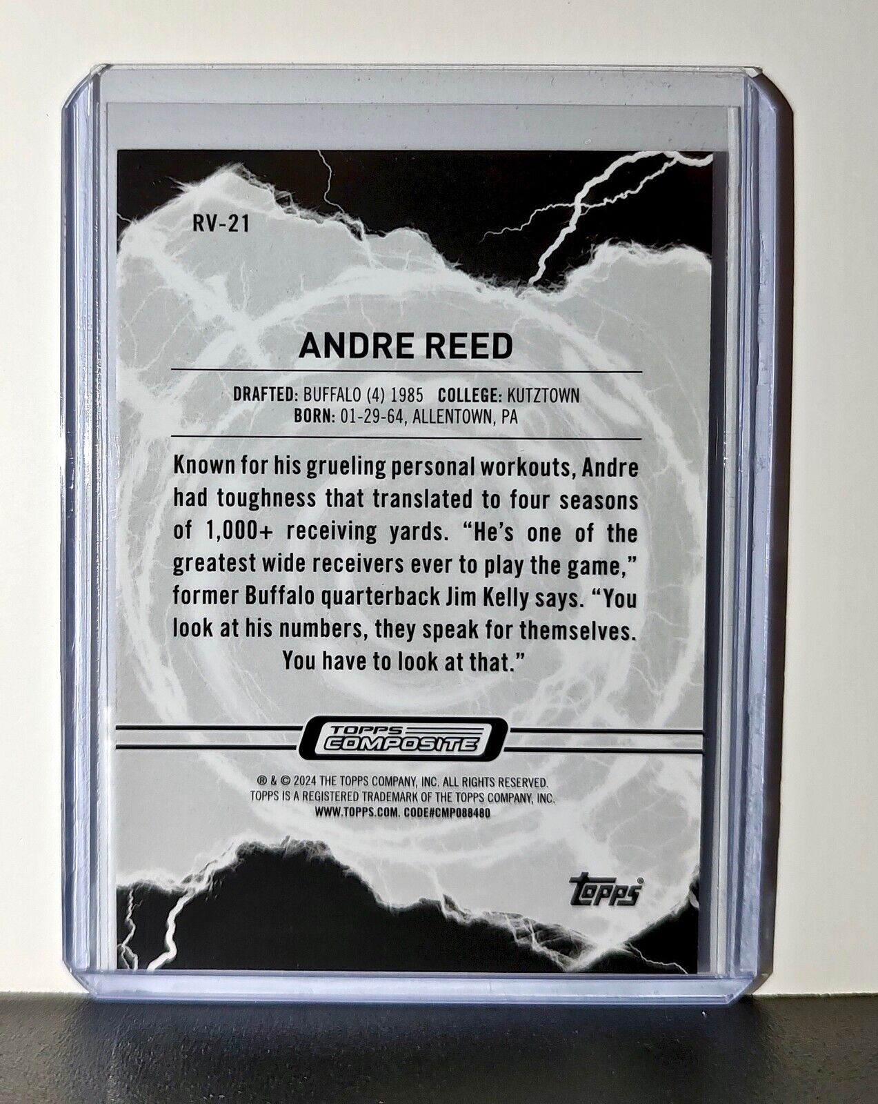 Andre Reed 2023 Topps Resurgence Voltaic NFL #RV-21 Card Buffalo Bills