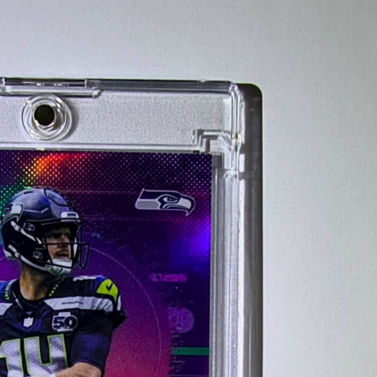 Sam Darnold 2025 Topps Finest Nebula NFL #147 Uncommon Purple Refractor 191/200
