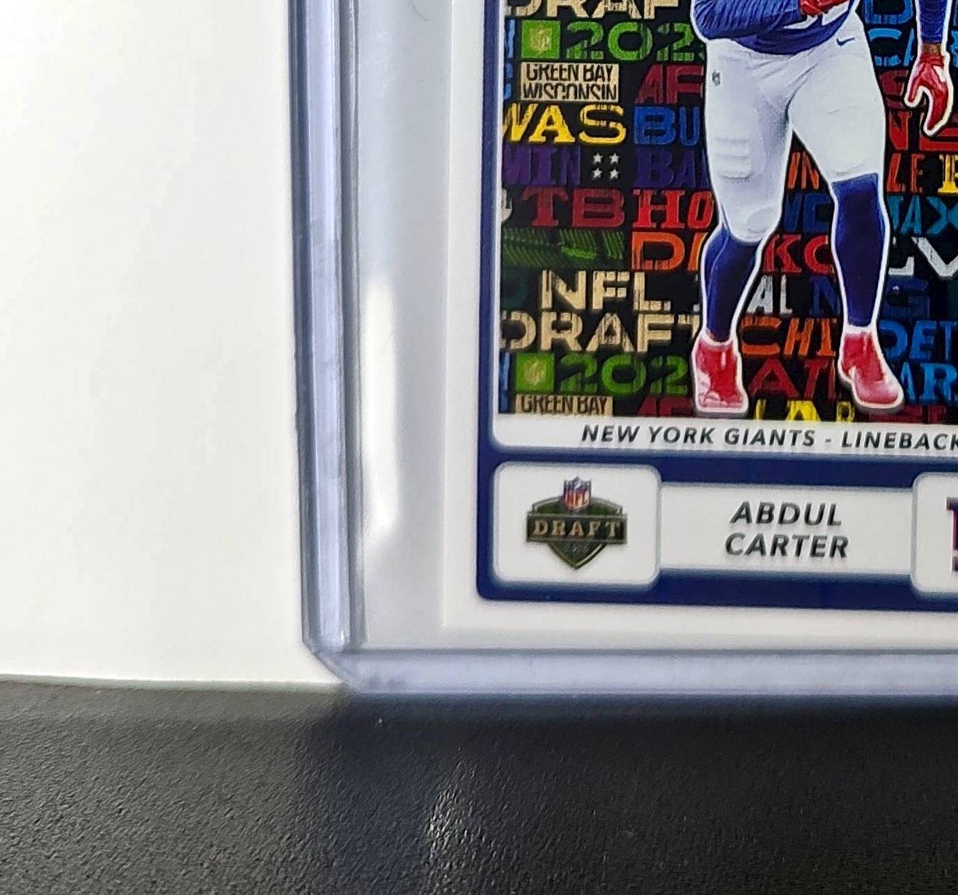 Abdul Carter Rookie 2025 Panini NFL #552 Draft Sticker Giants