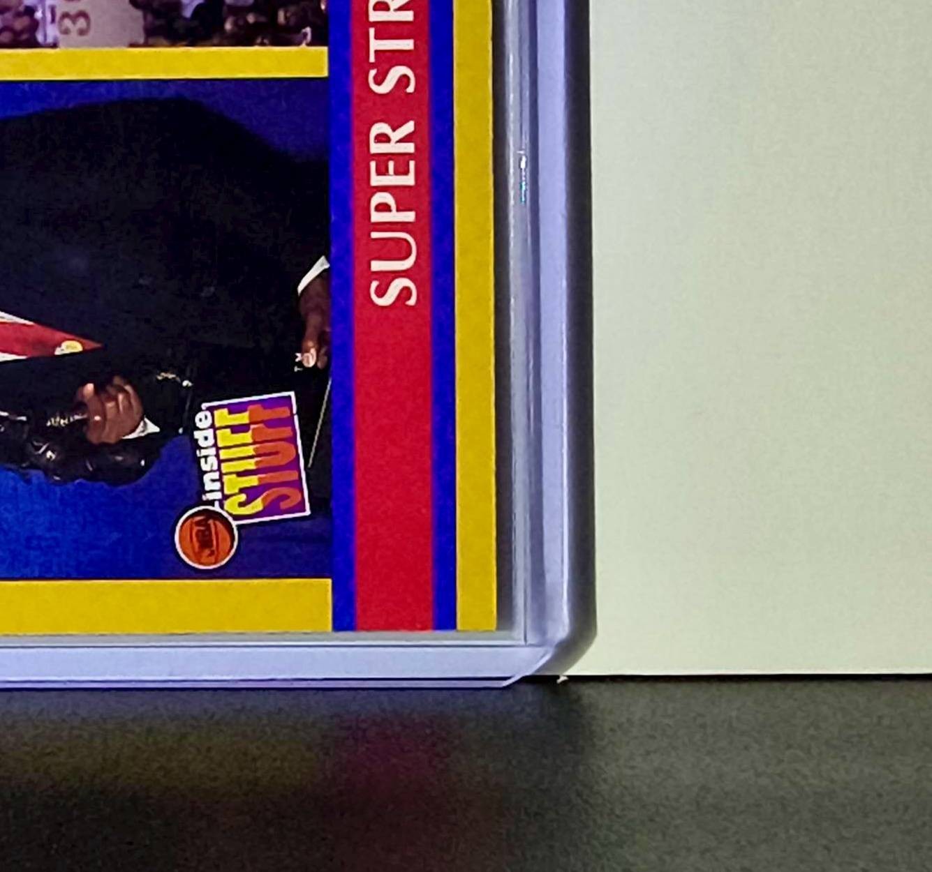 Michael Jordan Magic Johnson 1990-91 NBA Hoops Super Streaks #385 Card Bulls