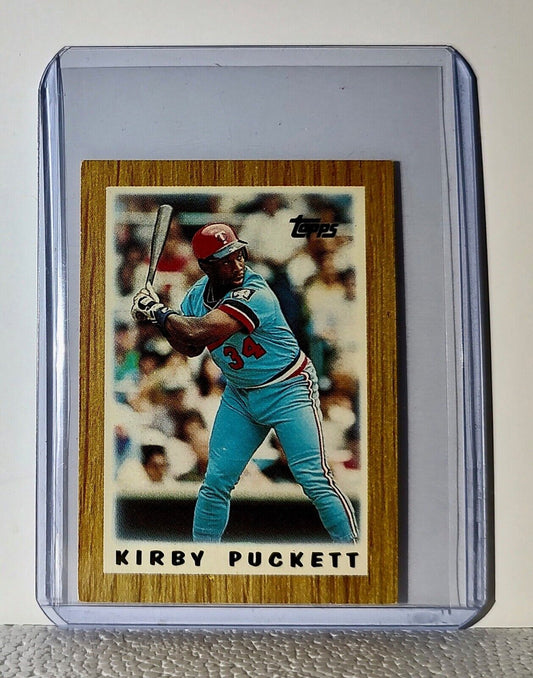 Kirby Puckett 1987 Topps MLB #63 Mini Baseball Card Minnesota Twins