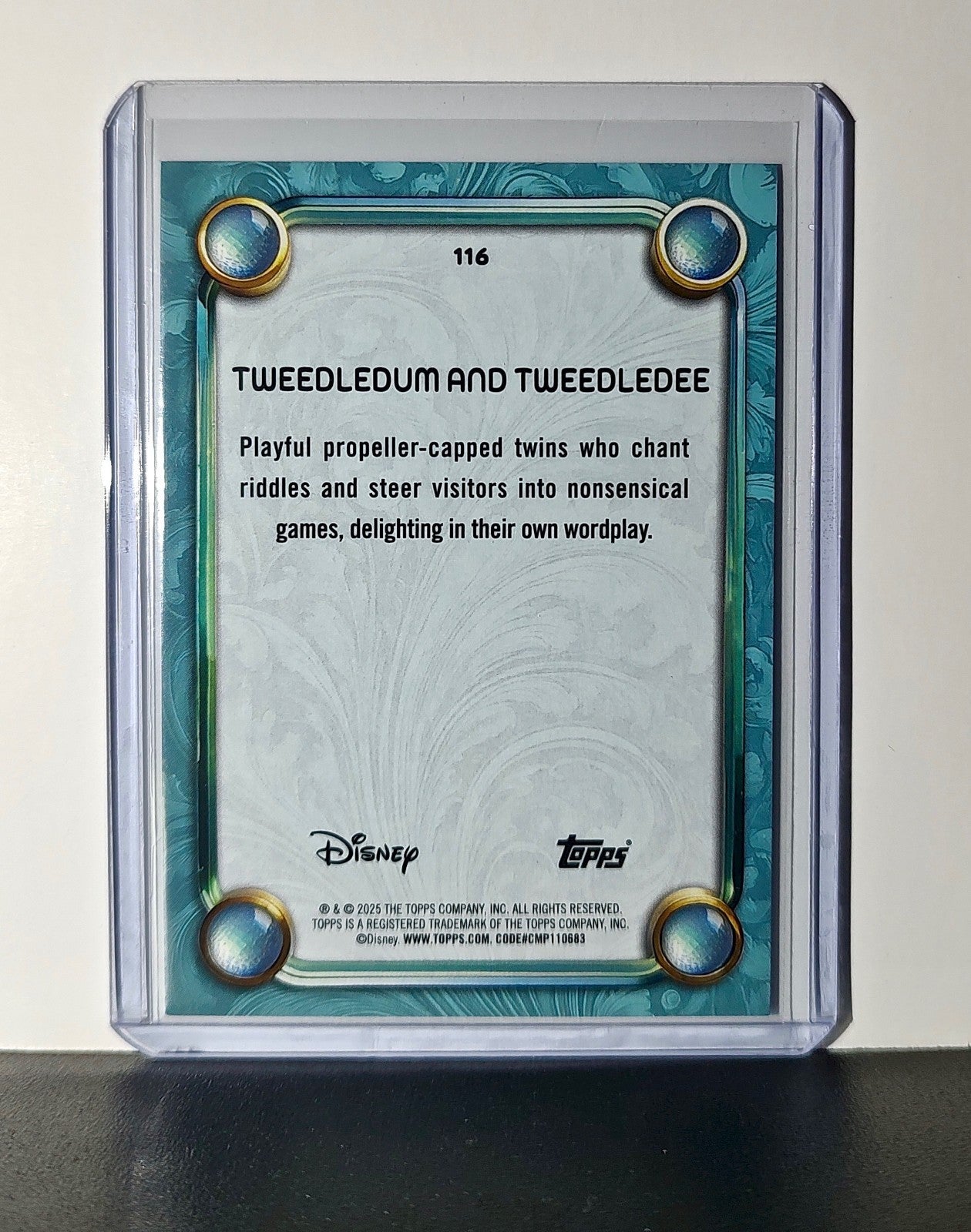 Tweedledum and Tweedledee 2025 Topps Disney #116 Diamond Alice in Wonderland