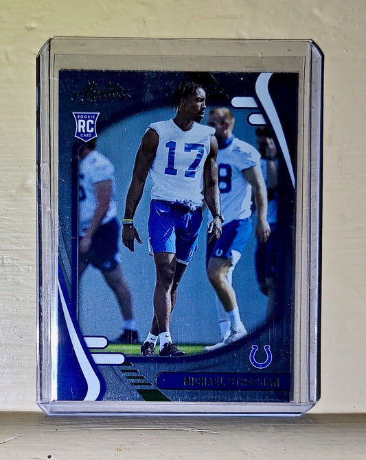 Michael Strachan 2021 Panini NFL Absolute Green Football #188 Rookie Card Colts