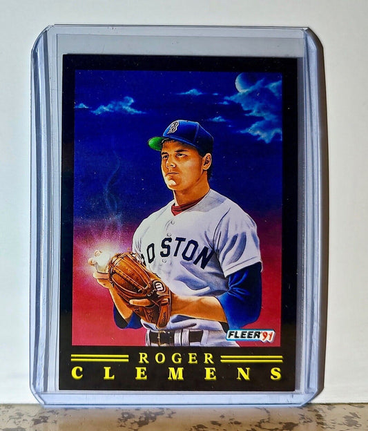 Roger Clemens 1991 Fleer Pitching Magic MLB #9 Baseball Card Boston Red Sox