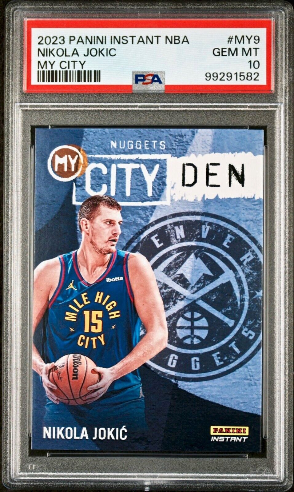 Nikola Jokic 2023 Panini MyCity NBA #MY-9 Basketball Card PSA 10 Gem Mint