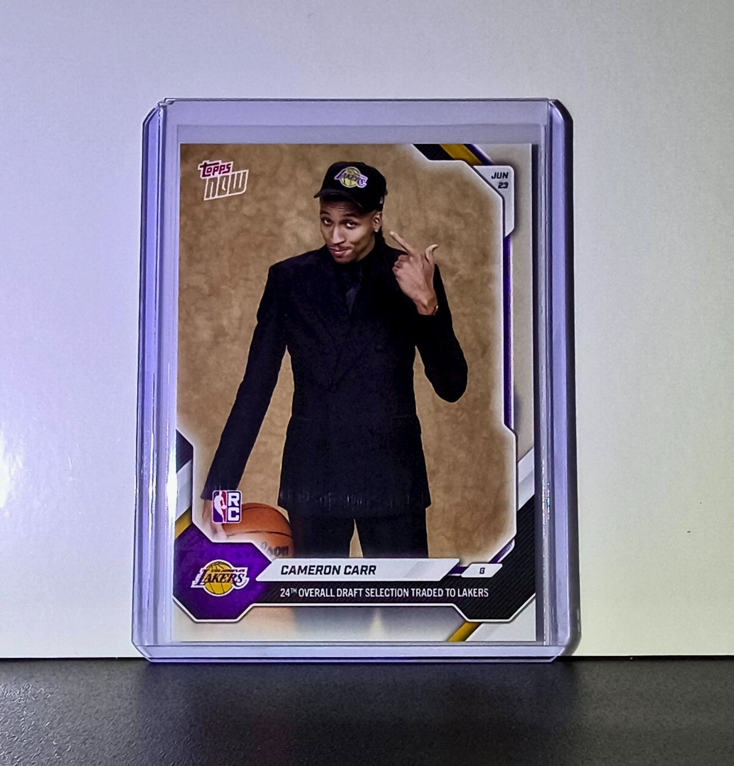 Cameron Carr Rookie 2026-27 Topps NBA Draft CCAR Card Los Angeles Lakers