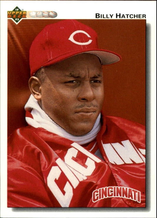 Billy Hatcher 1992 Upper Deck MLB #699 Baseball Card Cincinnati Reds