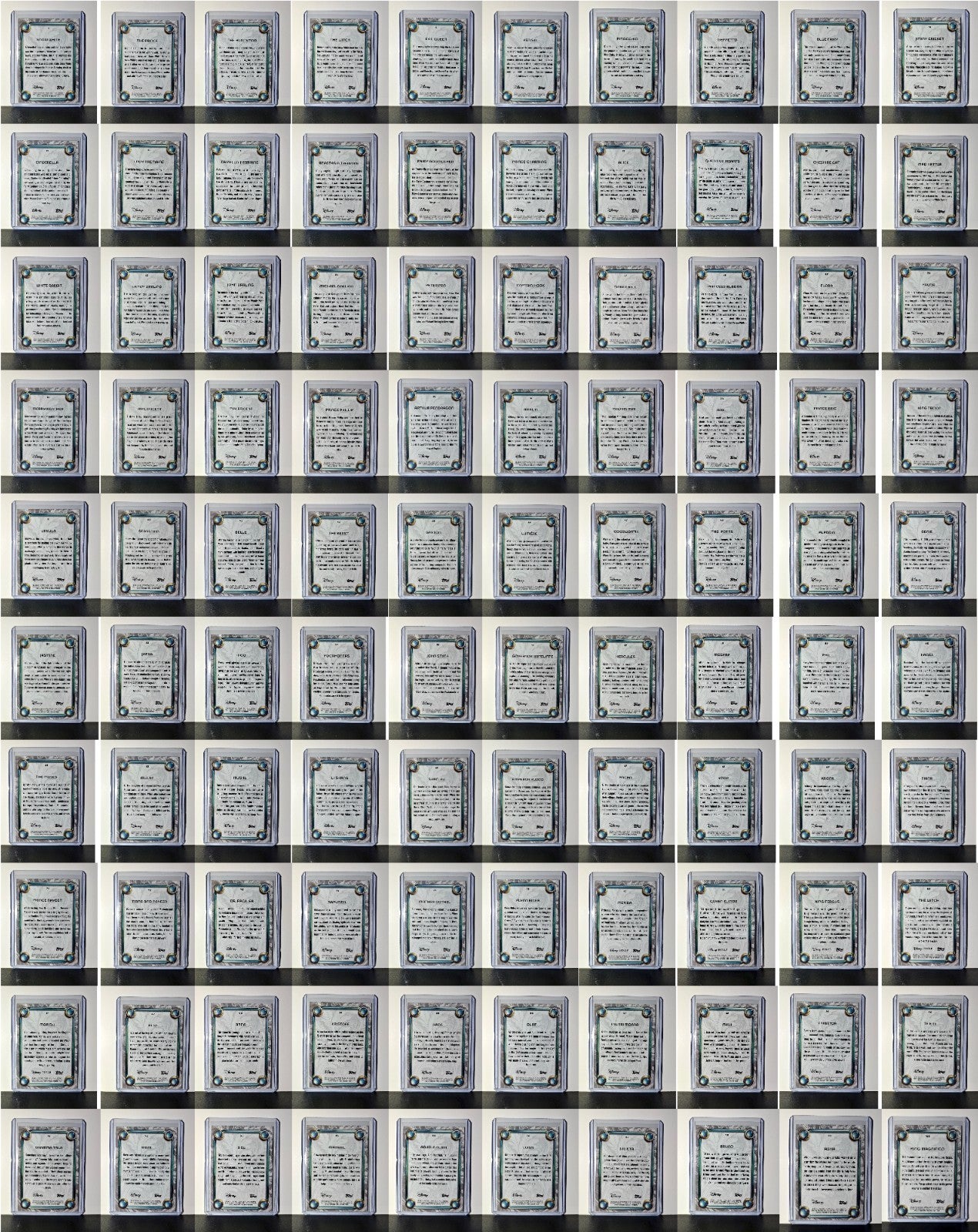 2025 Topps Disney Wonder 100 Card Tier 1 Complete Set in Toploaders