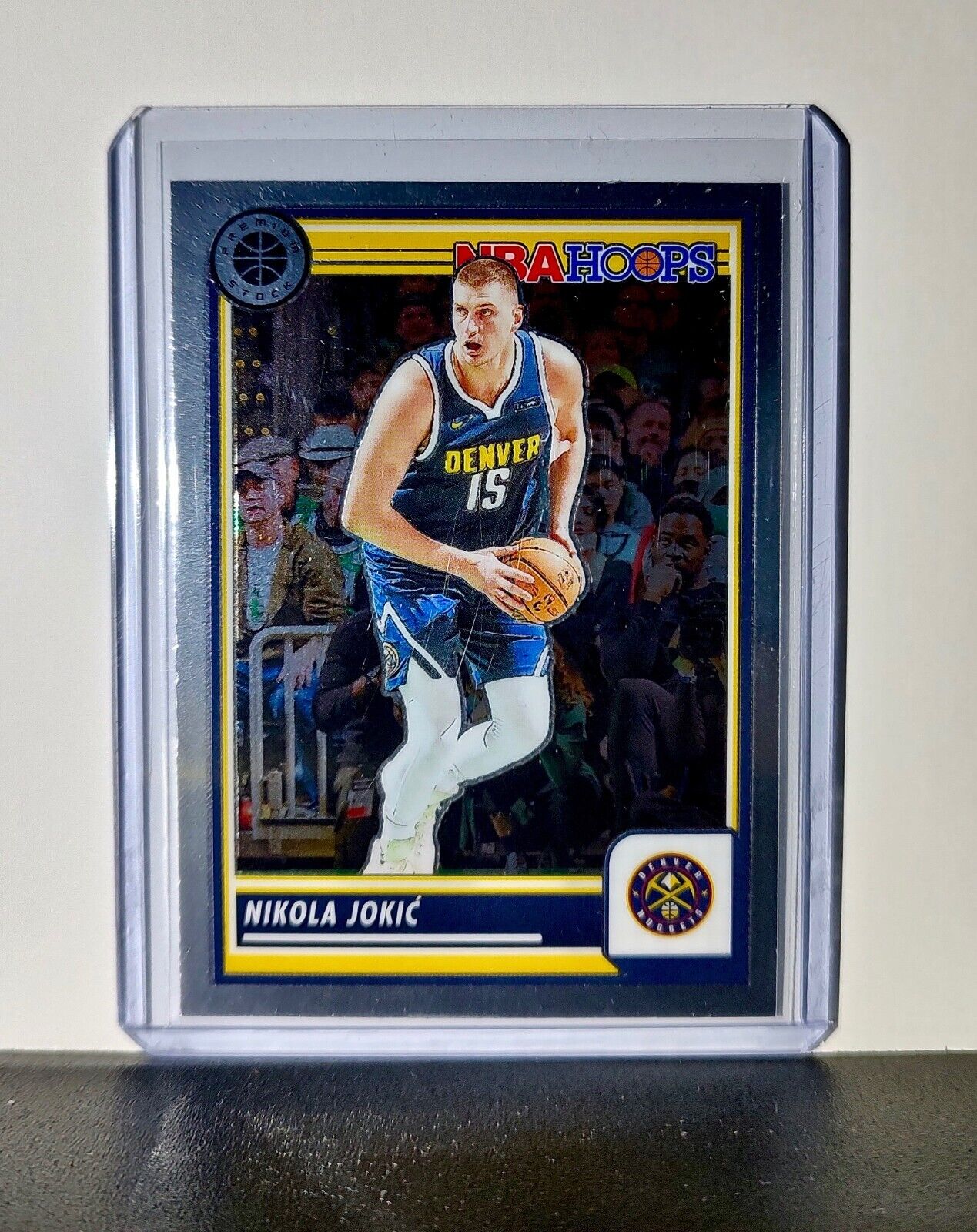 Nikola Jokic 2023-24 Panini Premium Stock NBA Hoops #1 Card Denver Nuggets