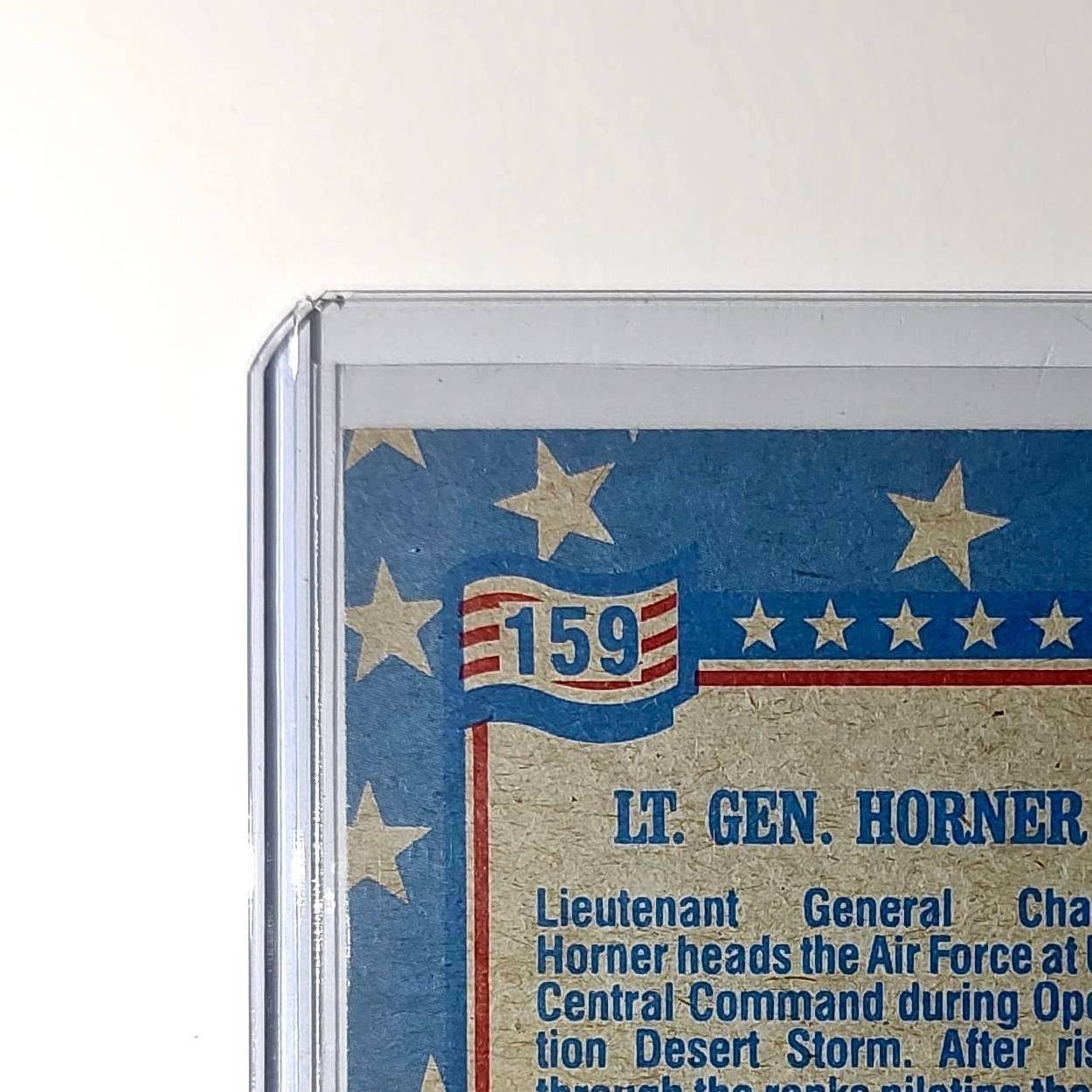 Lt. Gen. Charles A. Horner 1991 Topps Desert Storm #159 Card