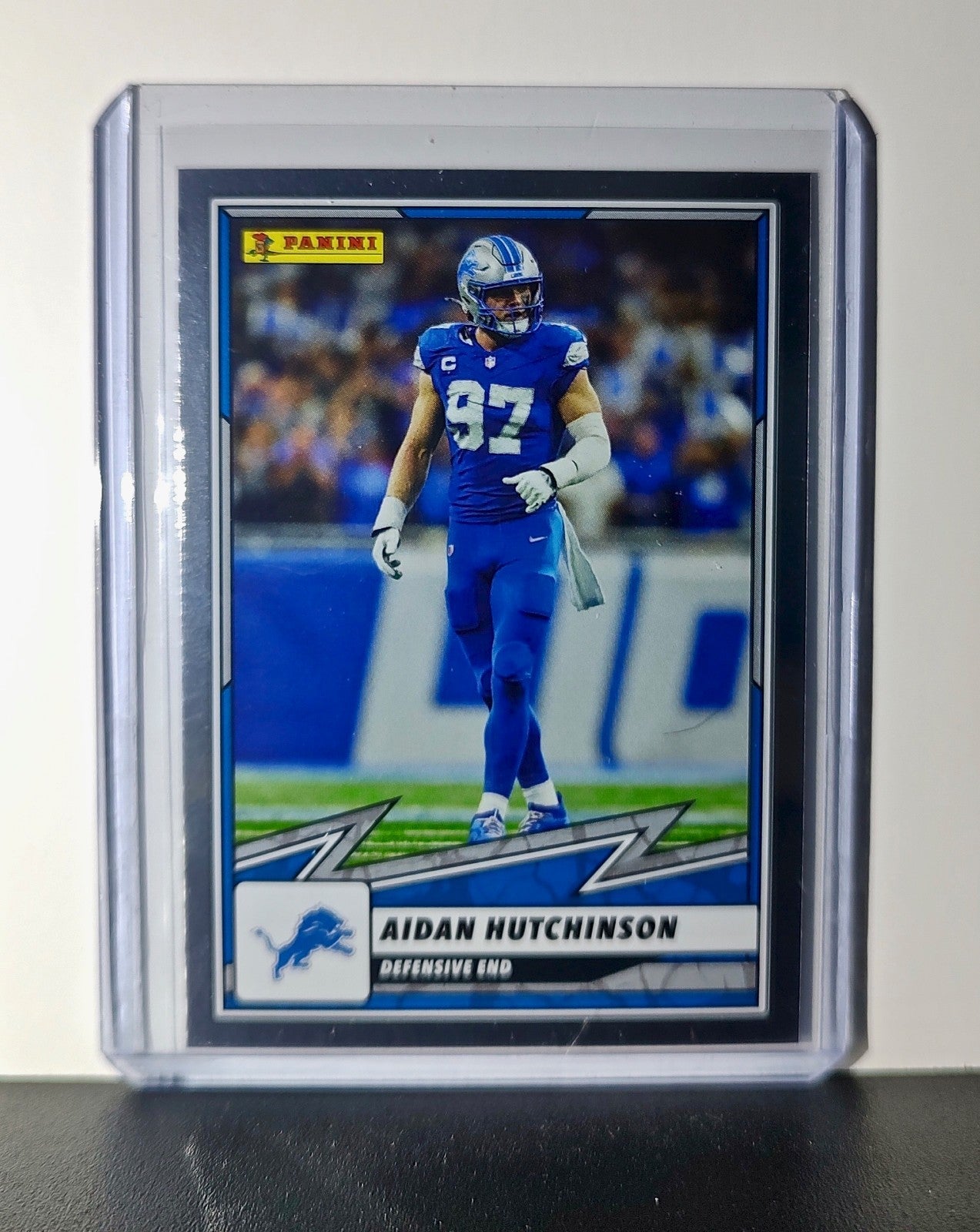 Aidan Hutchinson 2025 Panini NFL #39 Foil Sticker Card Detroit Lions
