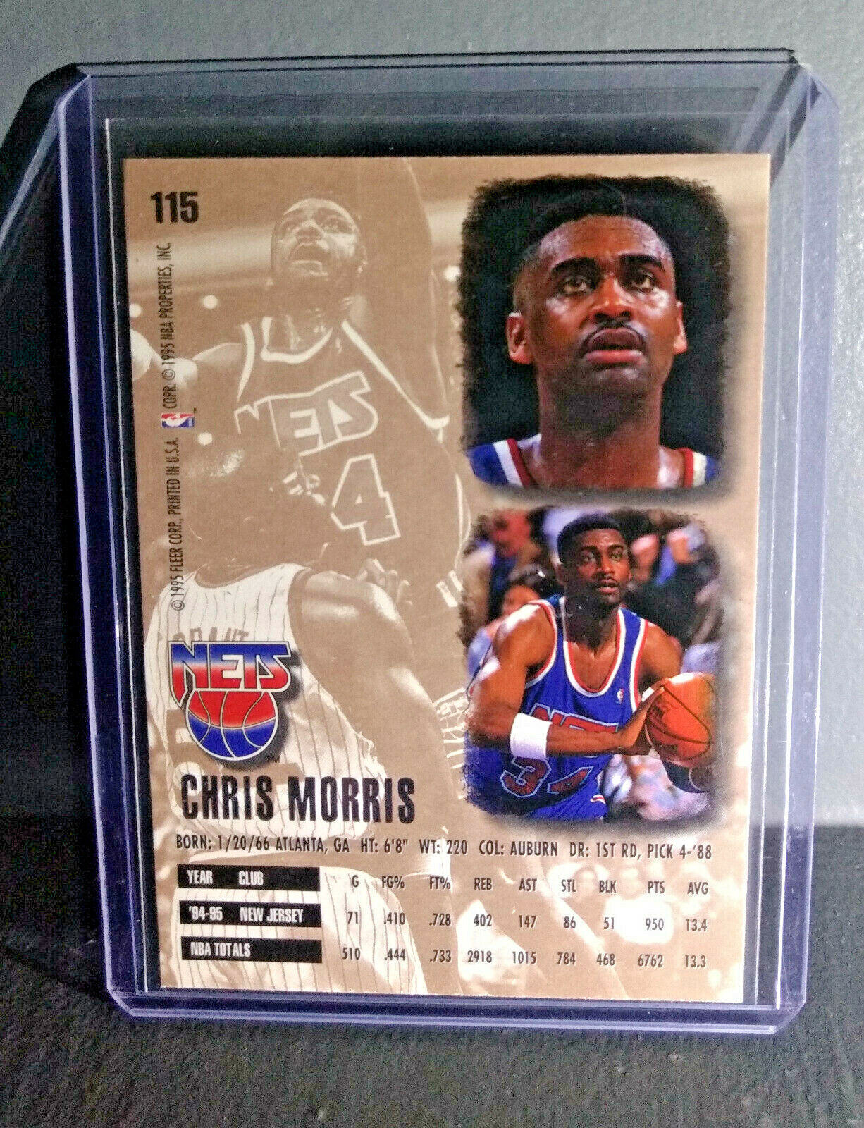 1995-96 Chris Morris Fleer Ultra #115 Basketball Card