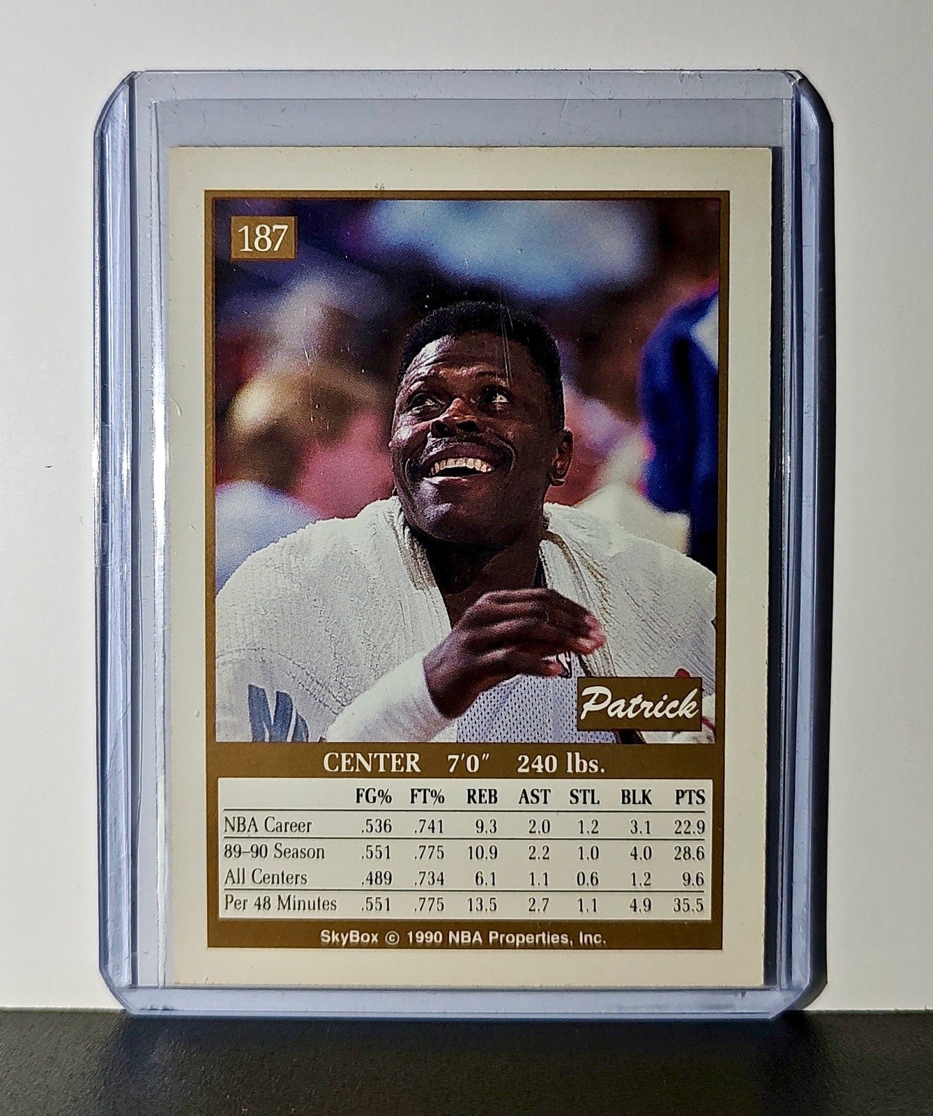 Patrick Ewing 1990 Skybox NBA #187 Card New York Knicks
