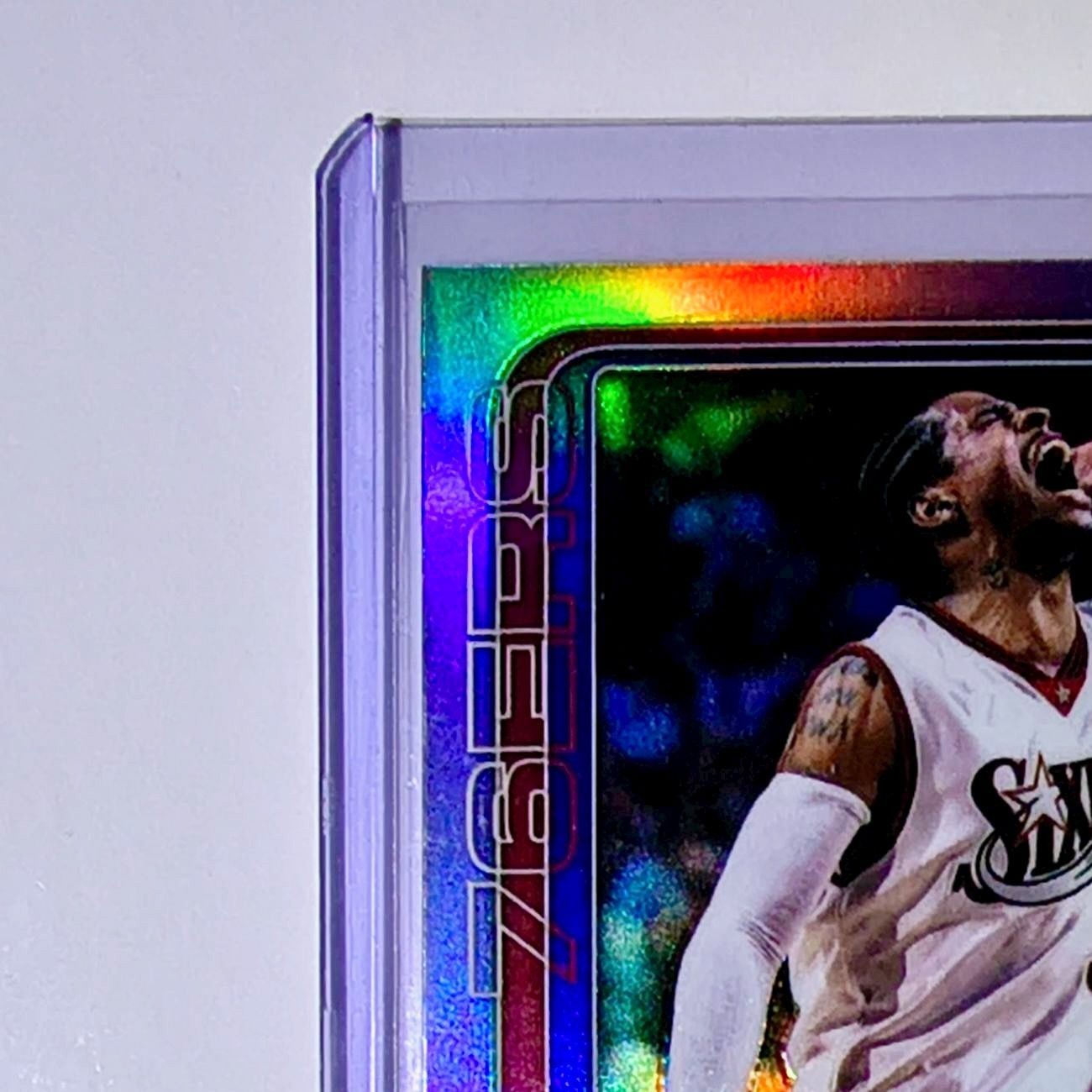 Allen Iverson 2025-26 NBA Topps Chrome Update Refractor #145 Card 76ers