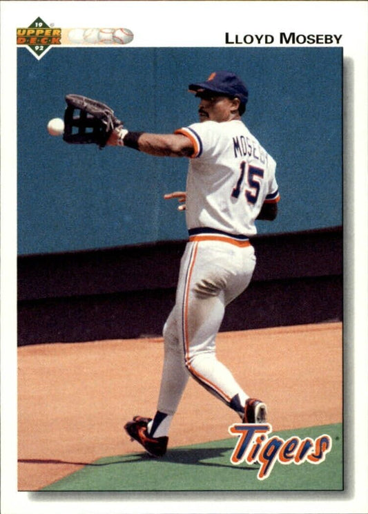 Lloyd Moseby 1992 Upper Deck MLB #468 Baseball Card Detroit Tigers