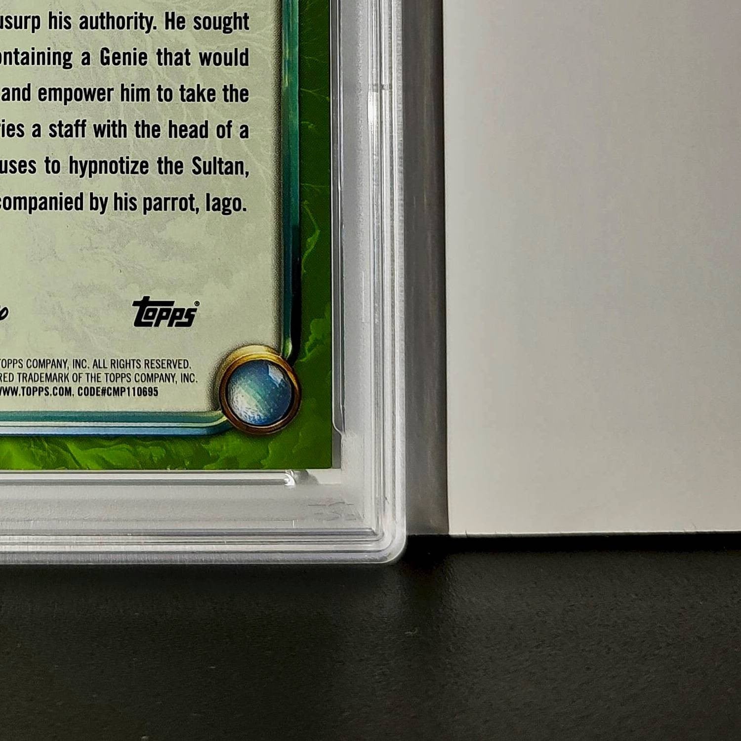 Jafar 2025 Topps Disney Wonder #178 Card Aladdin PSA 9