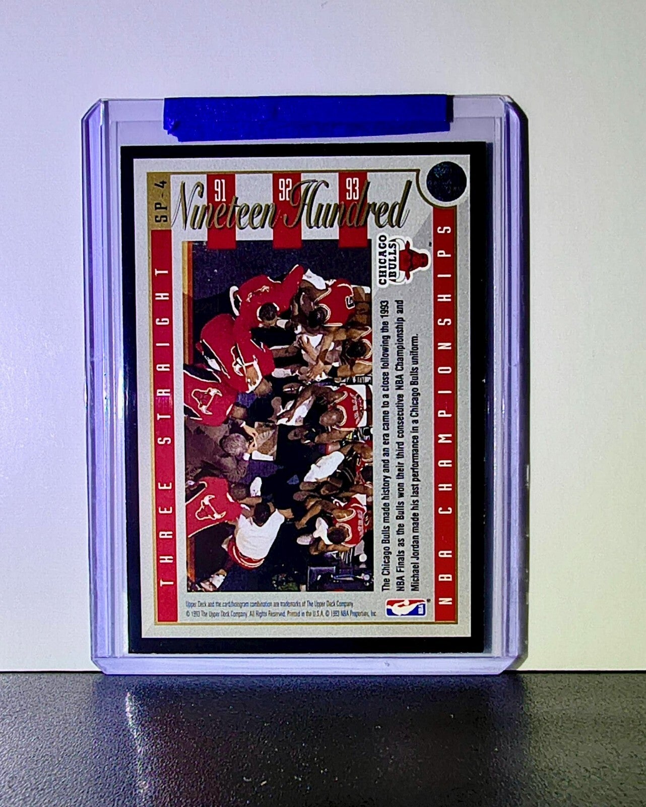 Michael Jordan 1993-94 Upper Deck Three Straight NBA Championships #SP-4 Bulls