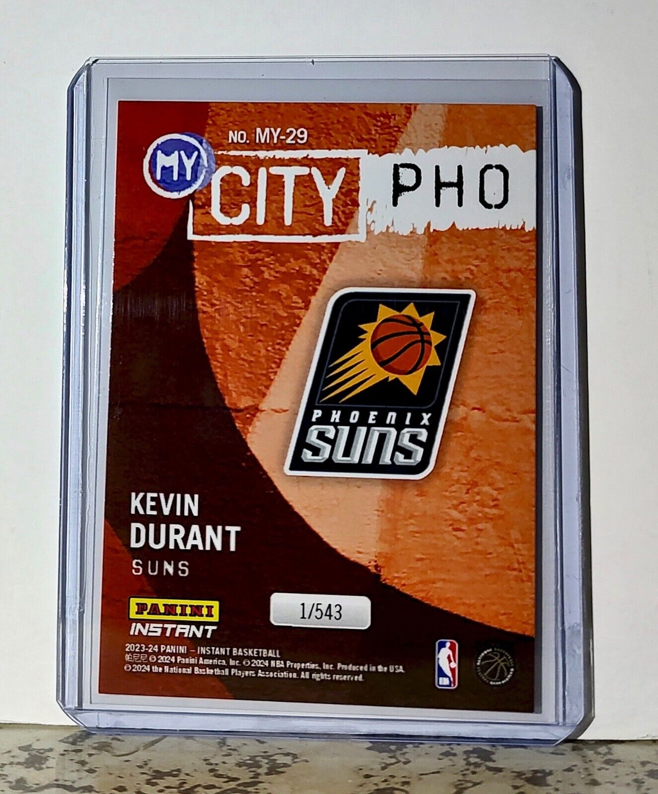 Kevin Durant 2023-24 Panini NBA #29 MyCity Basketball Card Phoenix Suns 1/543