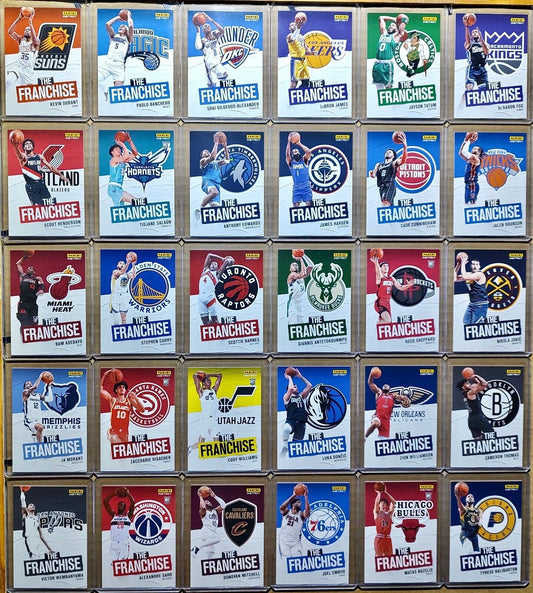 2024-25 Panini Instant NBA The Franchise Complete 30 Card Basketball Set 1/234