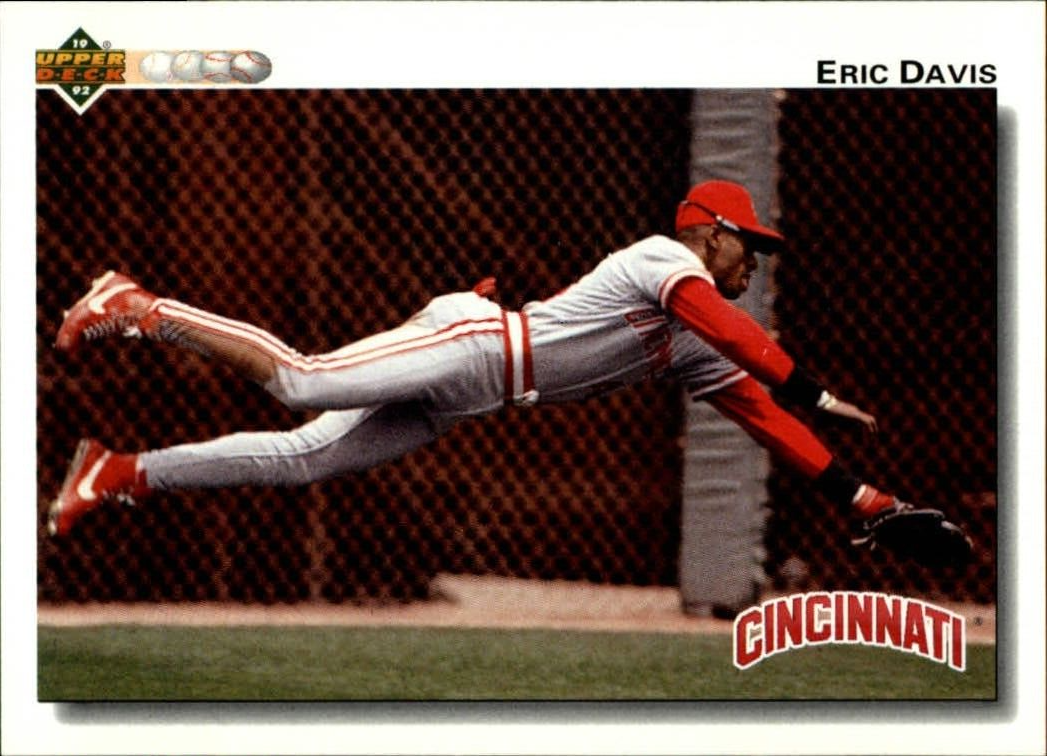 Eric Davis 1992 Upper Deck MLB #125 Baseball Card Cincinnati Reds