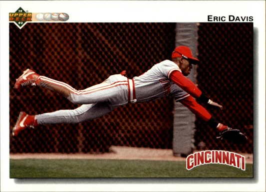 Eric Davis 1992 Upper Deck MLB #125 Baseball Card Cincinnati Reds