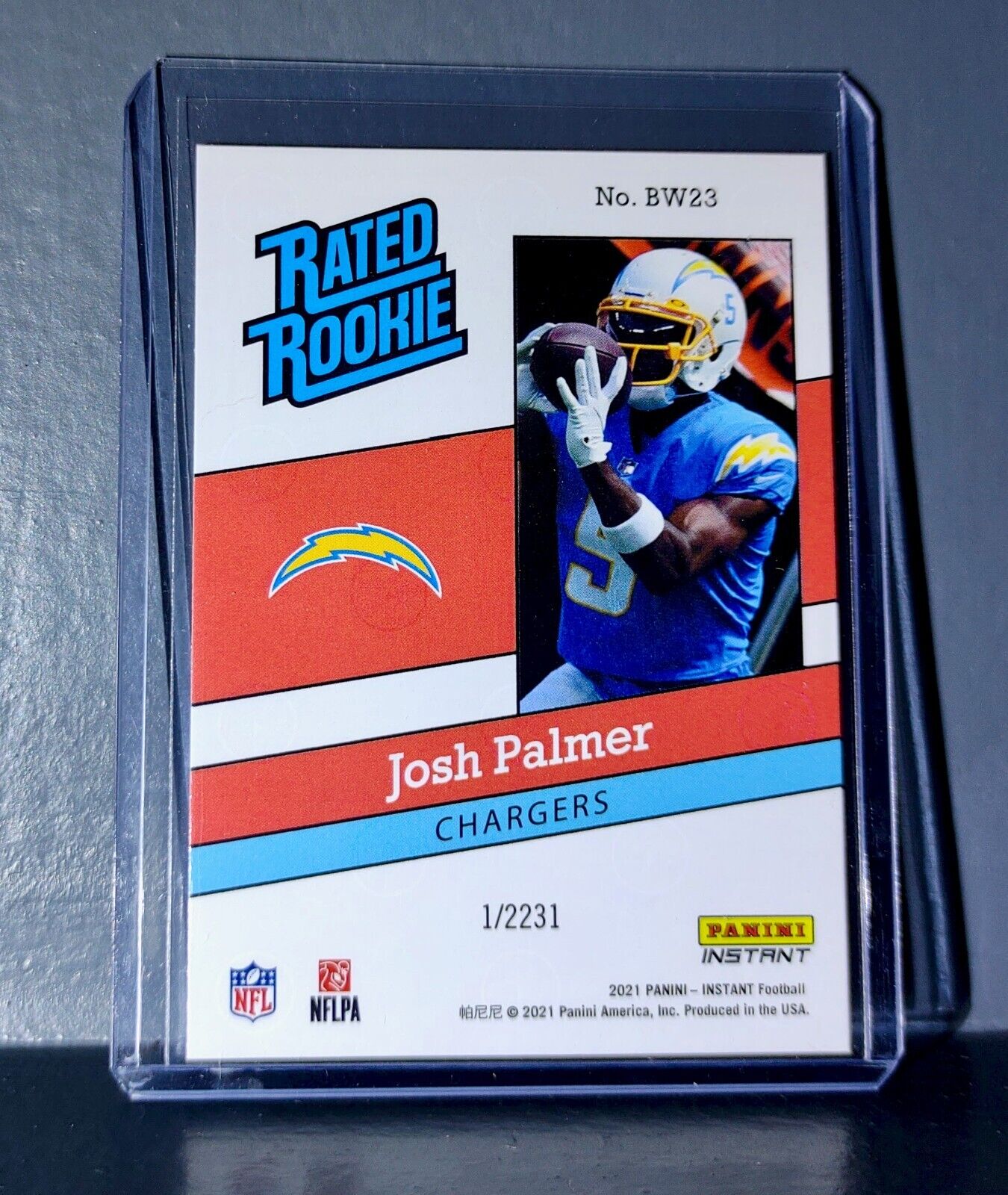 Josh Palmer 2021 Panini NFL Rated Rookie Retro #23 Rookie Card 1/2231