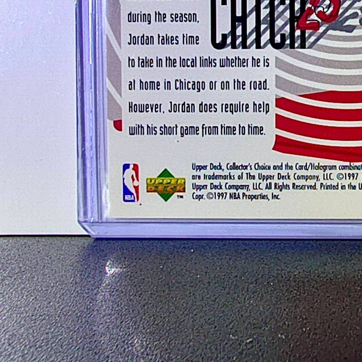 Michael Jordan 1997-98 Upper Deck Collector's Choice Catch 23 #188 Card Bulls